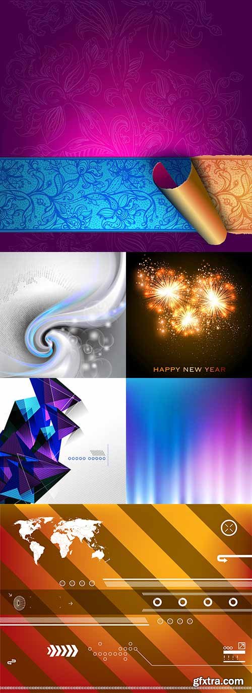 Collection of Vector Abstract Backgrounds 4