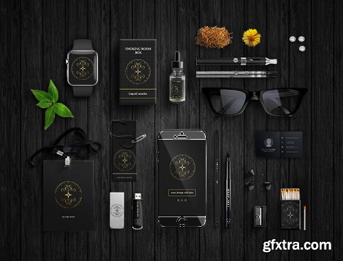 PSD Mock-Up - Business Black Corporate style