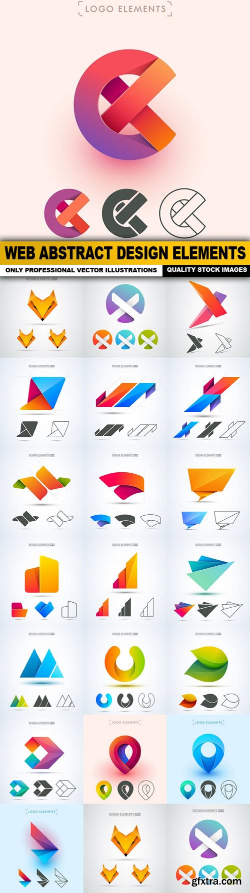 Web Abstract Design Elements - 20 Vector