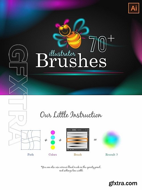 CM - 70+ Soft Brushes for Illustrator 1135480