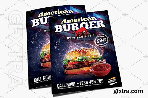 CM - American burger flyer 1137858