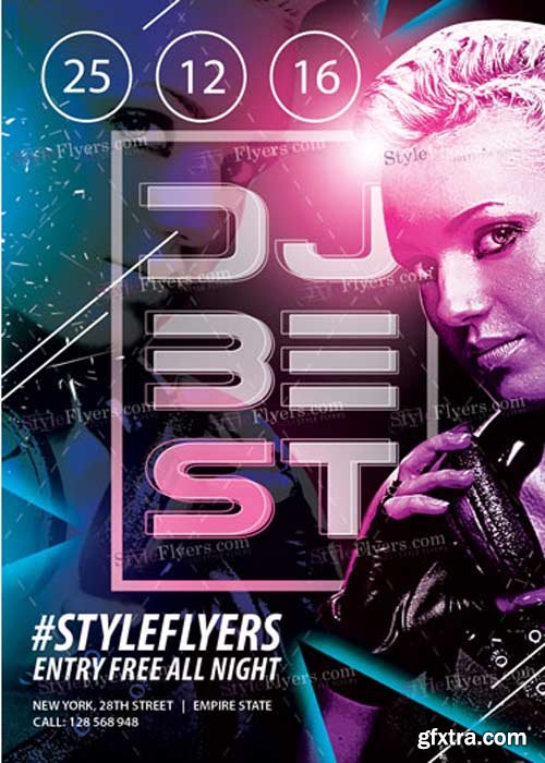 DJ Best PSD V5 Flyer Template