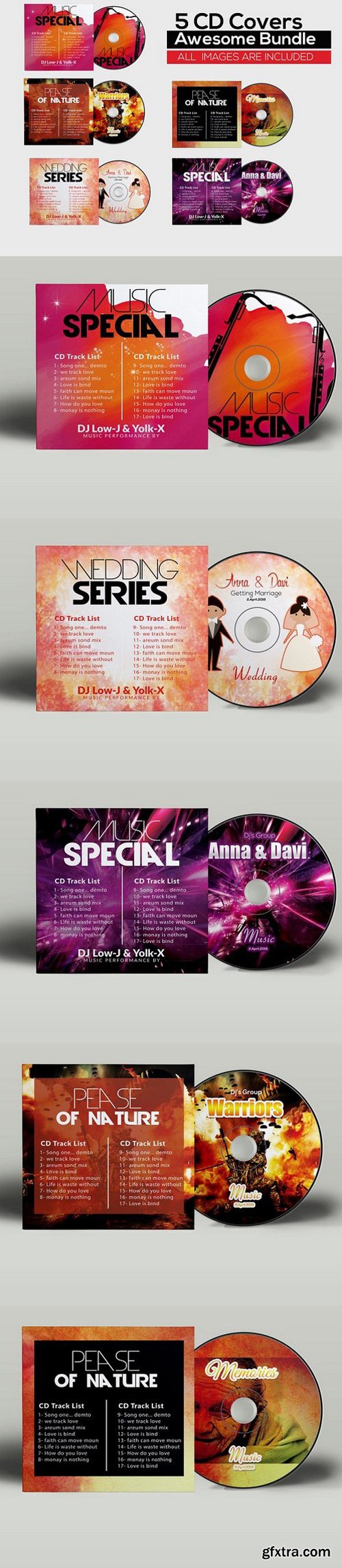 CM - 5 CD Cover Psd Bundle 783078
