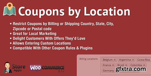 CodeCanyon - WooCommerce Coupons by Location v1.1 - 8205028