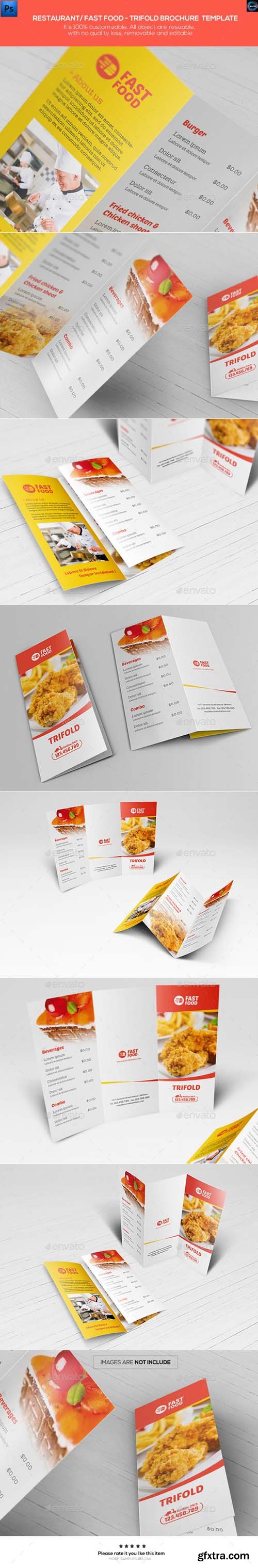 GR - Restaurant/ Fast Food - Trifold Brochure Template 12348507