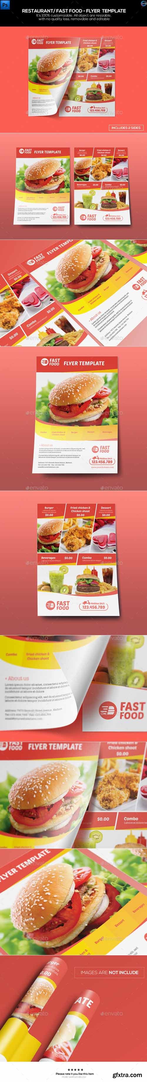 GR - Restaurant/ Fast Food - Flyer Template 12348291