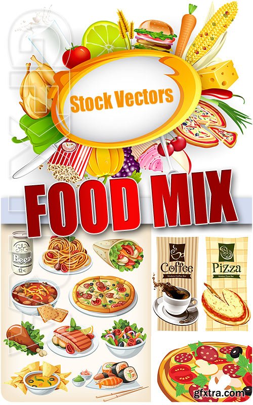 Food mix - Stock Vectors