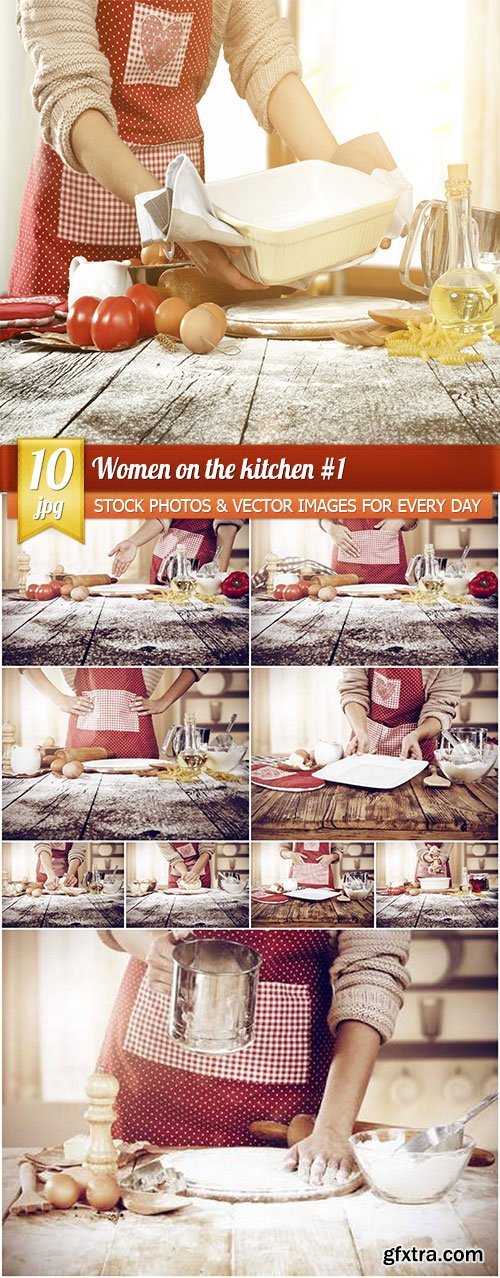Women on the kitchen #1, 10 x UHQ JPEG