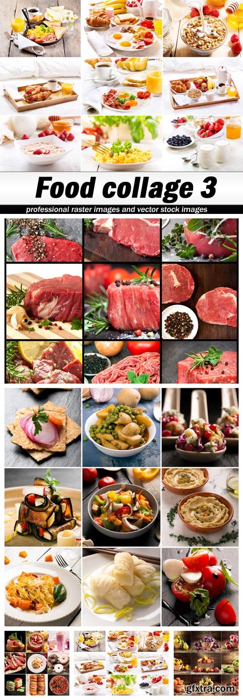 Food collage 3 - 5 UHQ JPEG