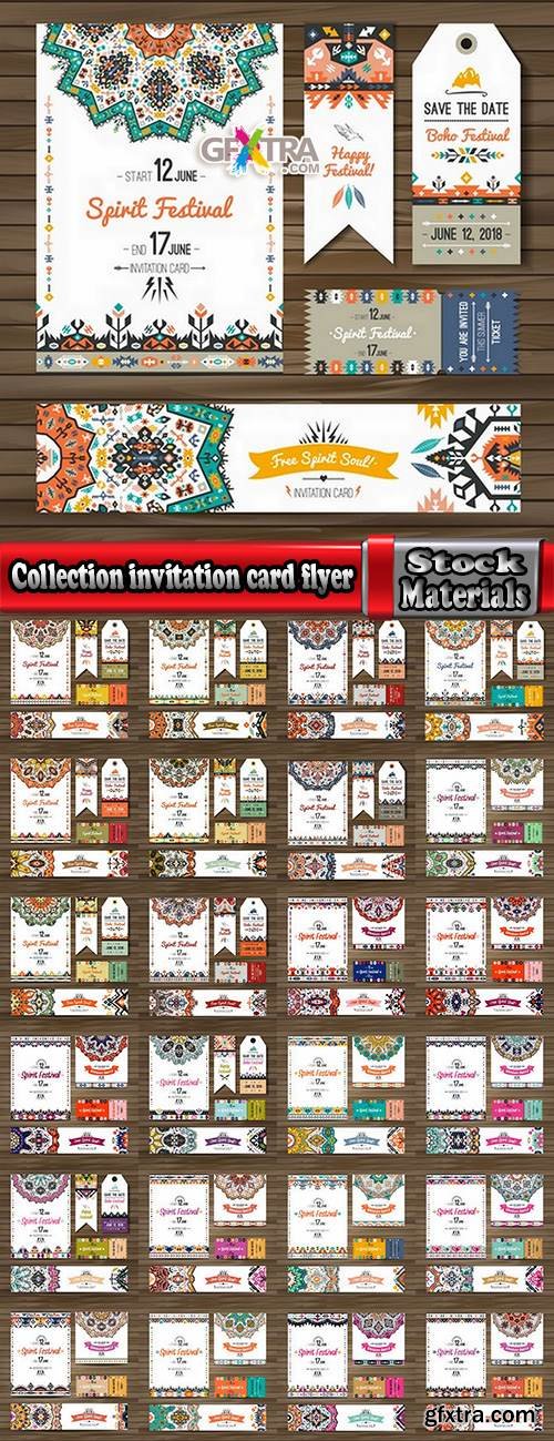 Collection invitation card flyer banner mandala drawing ornamental decorative frame 25 EPS