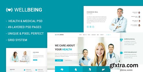 ThemeForest - Well Being - Health & Medical PSD Template 18893508