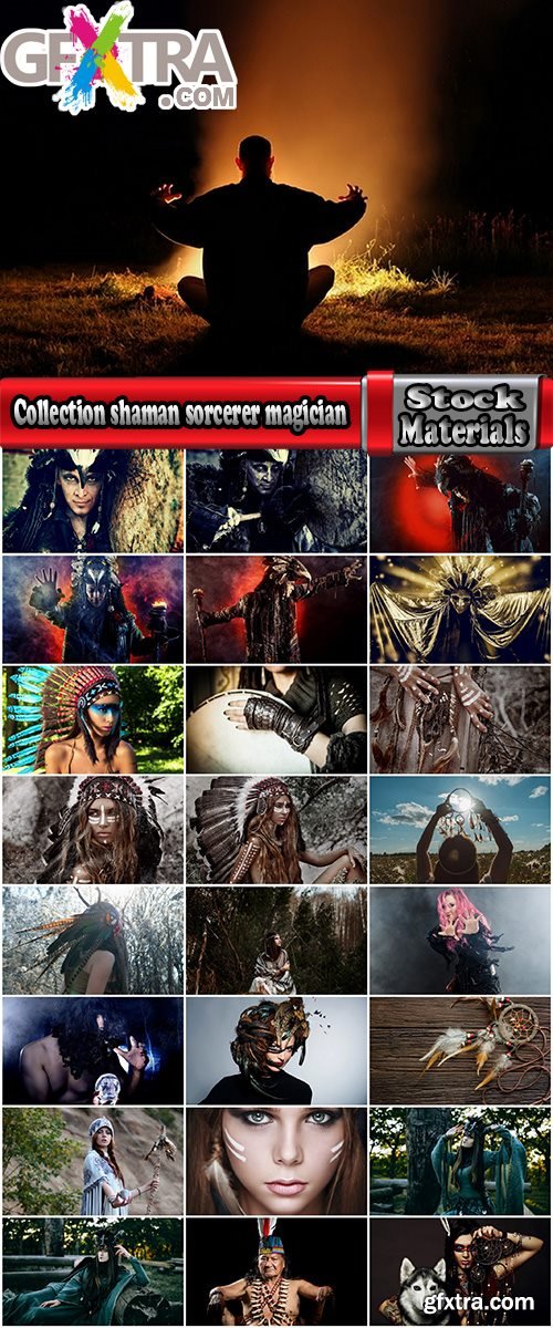 Collection shaman sorcerer magician ethnic character 25 HQ Jpeg
