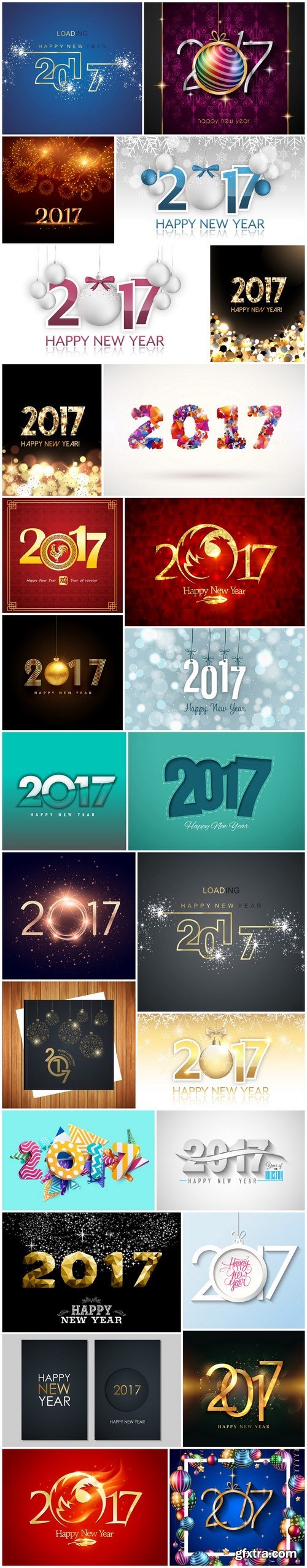 New Year Design 2017 part 4 - 26xEPS