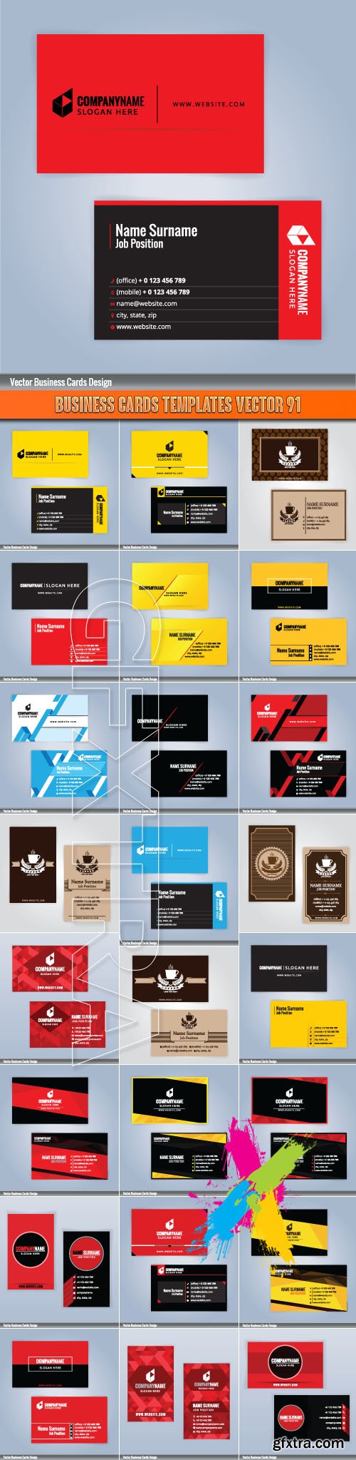Business Cards Templates vector 91