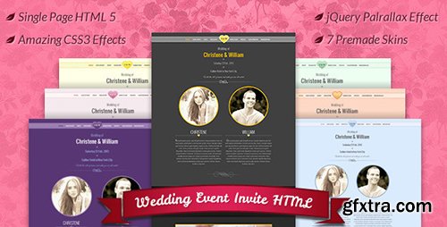ThemeForest - Wedding Event v1.1 - Invite HTML5 Template - 4574458