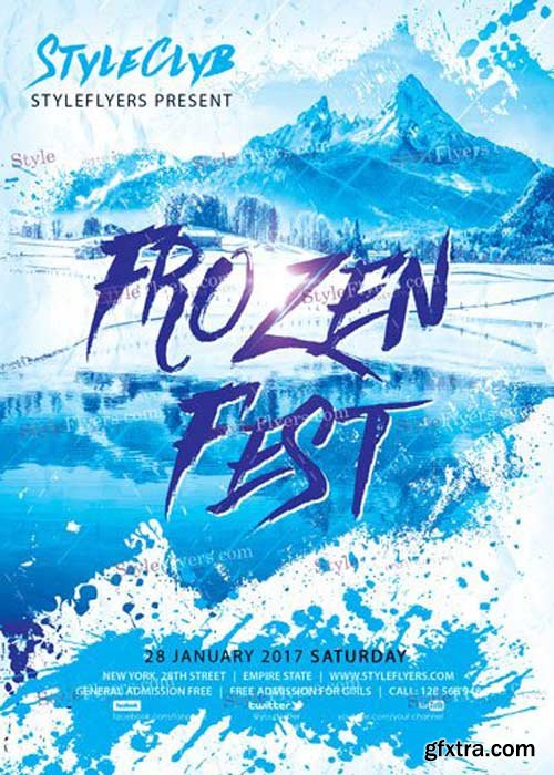 Frozen Fest PSD V5 Flyer Template