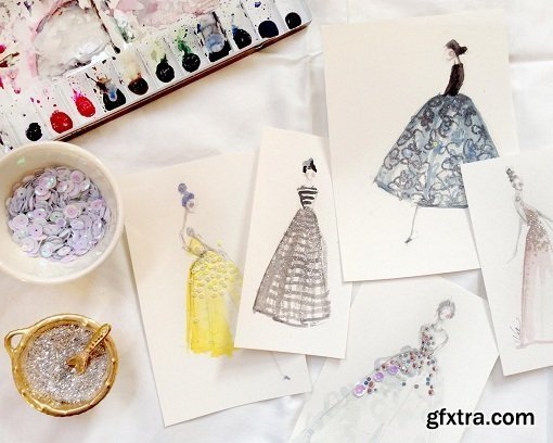 Paper Fashion: Illustrate Your Favorite Runway Looks with Watercolors