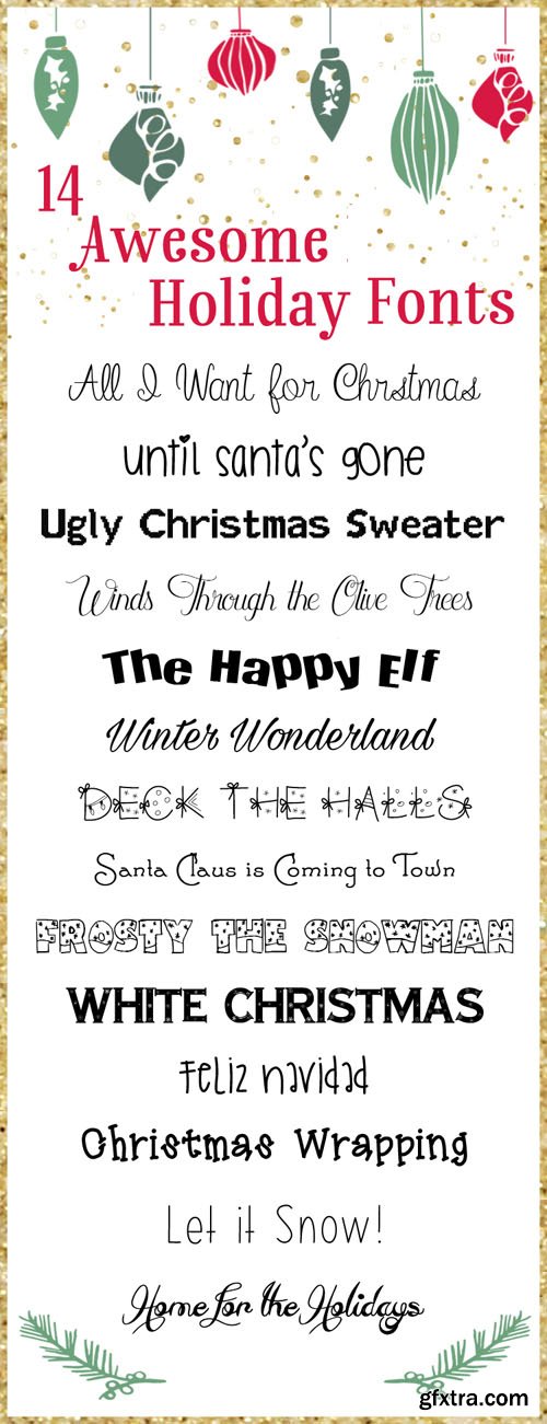 14 Awesome Holiday Fonts [TTF/OTF]