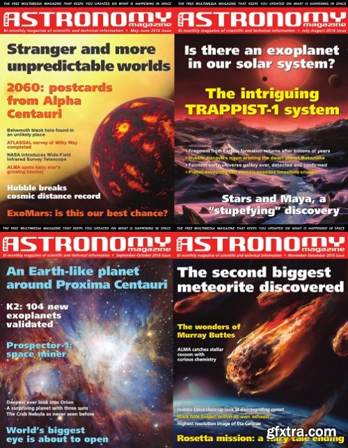 Free Astronomy Magazine 2016 Full Year Collection