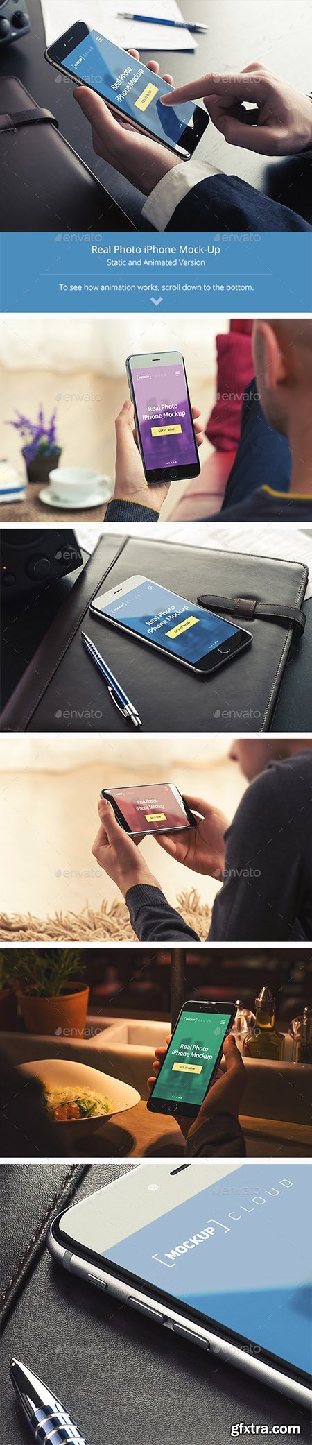 GraphicRiver Animated Phone Mock-Up Templates 10185128