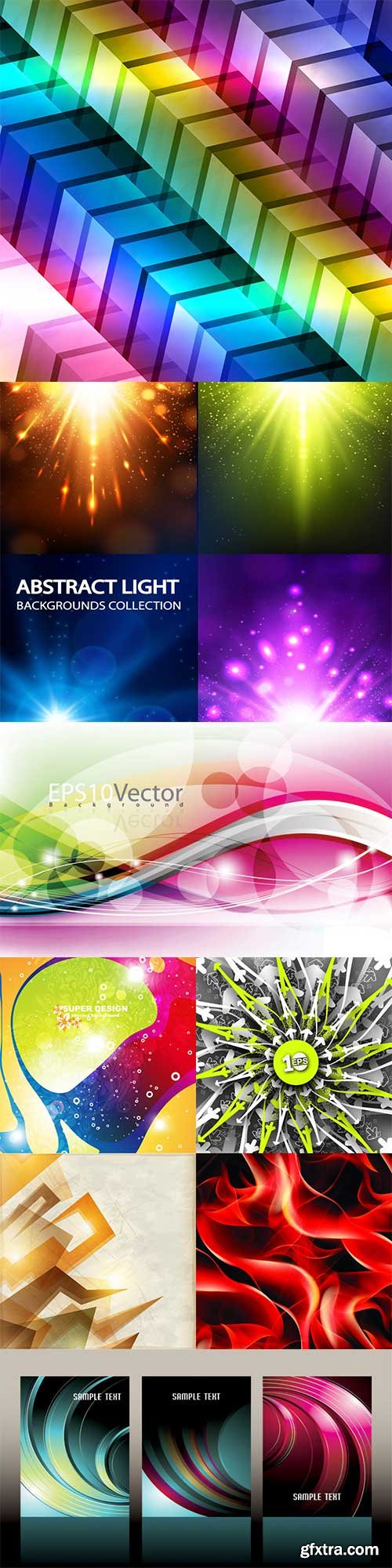 Bright colorful abstract backgrounds vector - 62
