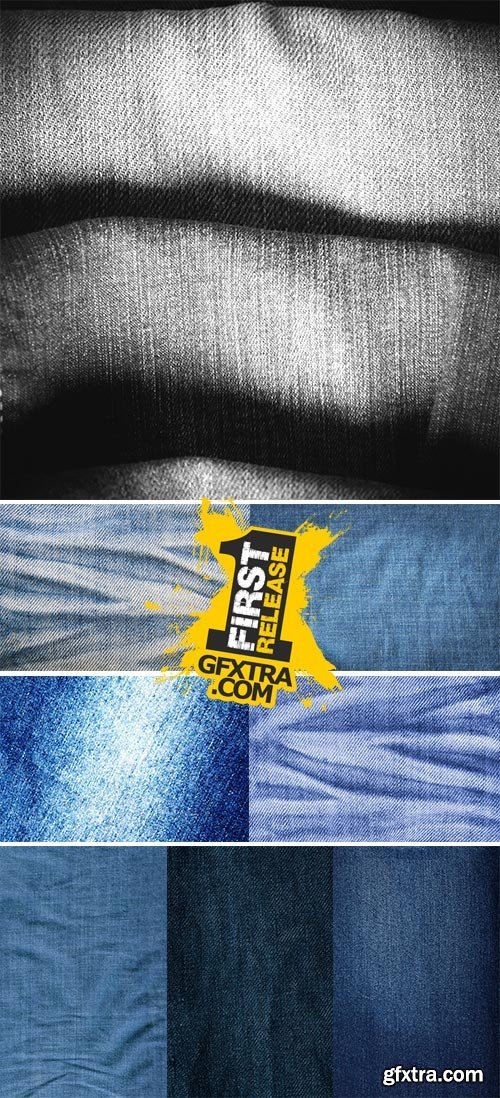 Blue Jeans texture - Stock Image