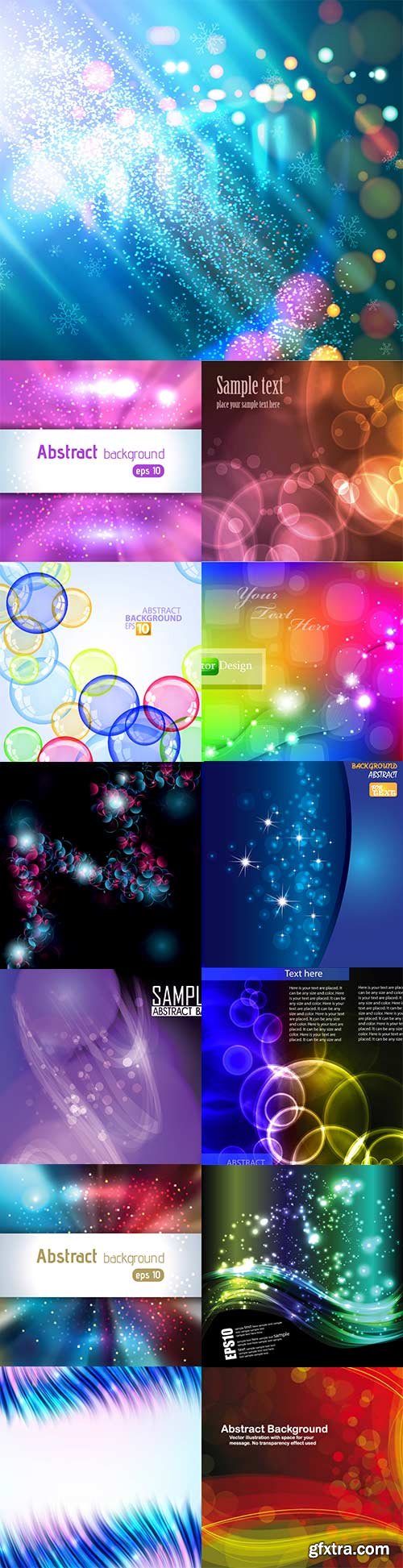 Vector bokeh colorful backgrounds - 9