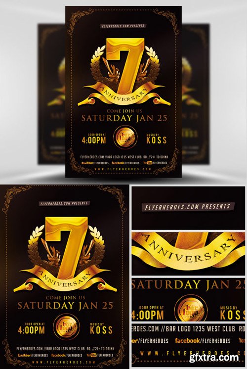 Business Anniversary Flyer Template
