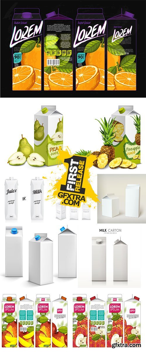 Stock Template Packaging Design Apple Juice vector