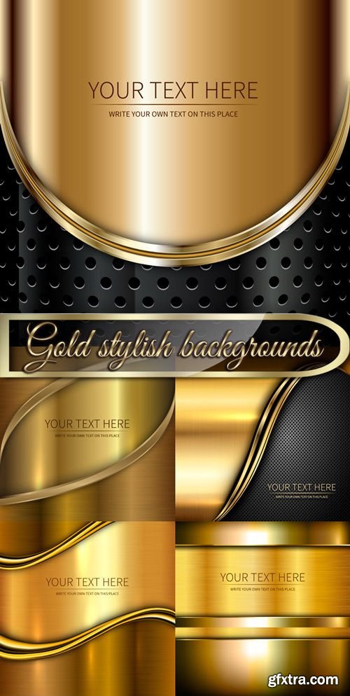 Gold stylish backgrounds