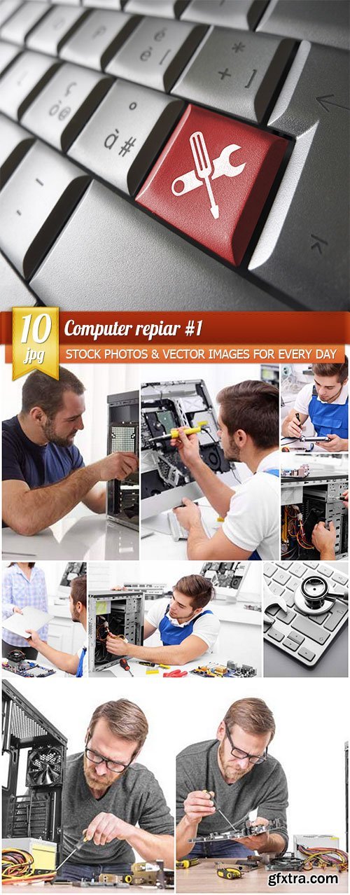 Computer repiar #1, 10 x UHQ JPEG