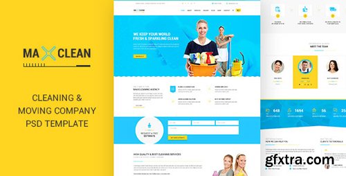ThemeForest - Max Cleaners & Movers - PSD Template 11551677