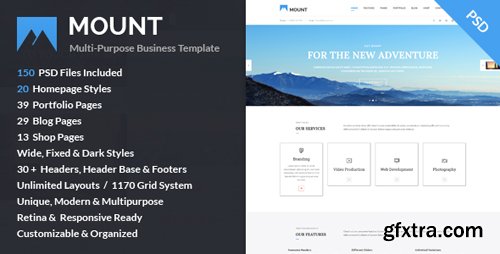ThemeForest - Mount – Multi-purpose Business PSD Template 10018254