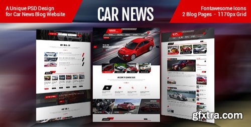 ThemeForest - Car News - PSD Template 8247969