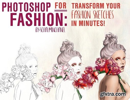 Photoshop for Fashion: Transform Your Hand-Drawn Fashion Sketch in Minutes