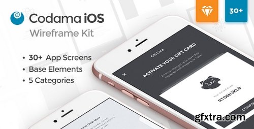 ThemeForest - Codama iOS Wireframe UI Kit 15475334