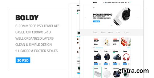 ThemeForest - Boldy — Multipurpose Clean and Simple eCommerce PSD Theme 15626485