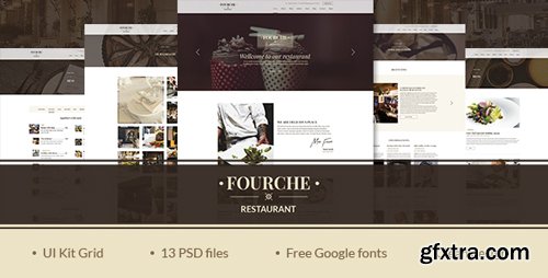 ThemeForest - Fourche — Ultramodern Restaurant | Cafe PSD Template 16467204