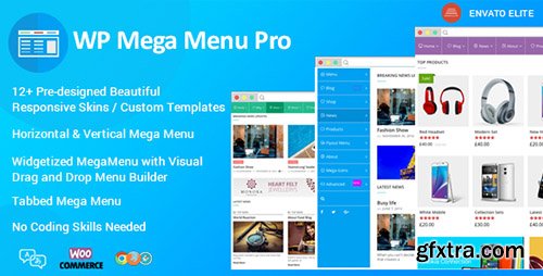 CodeCanyon - WP Mega Menu Pro v2.0.2 - Responsive Mega Menu Plugin for WordPress - 19190840