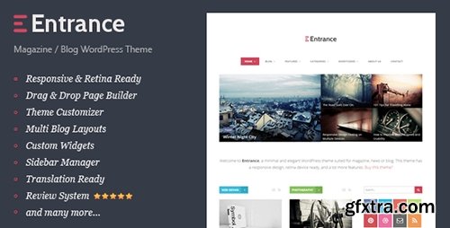 ThemeForest - Entrance v1.5 - WordPress Theme for Magazine and Review - 6815286