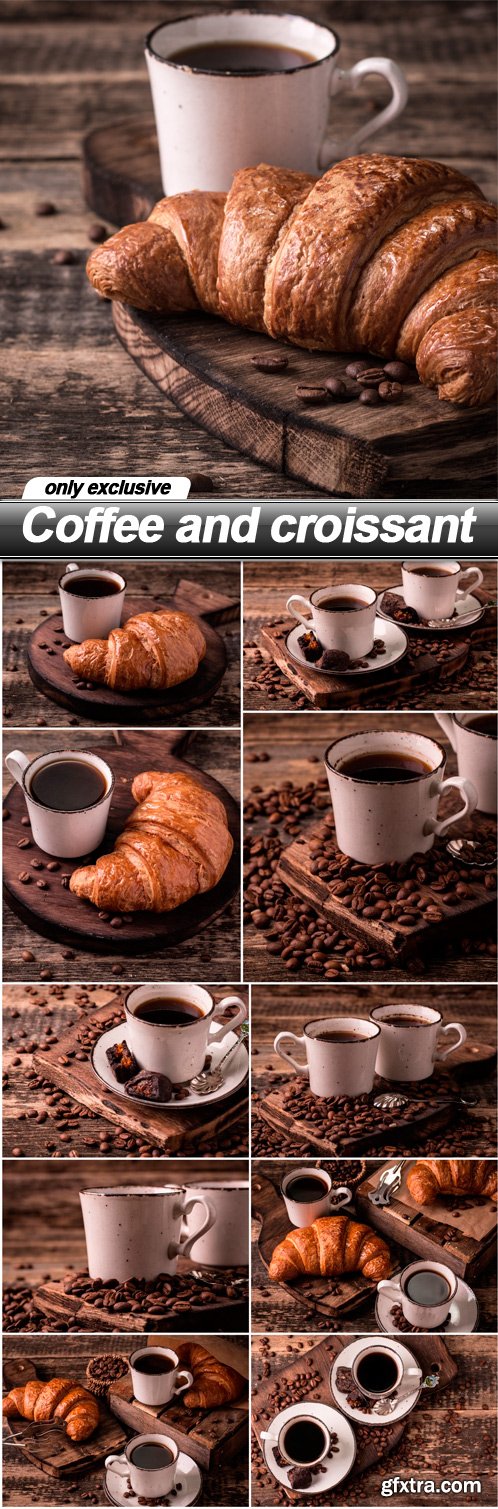 Coffee and croissant - 11 UHQ JPEG
