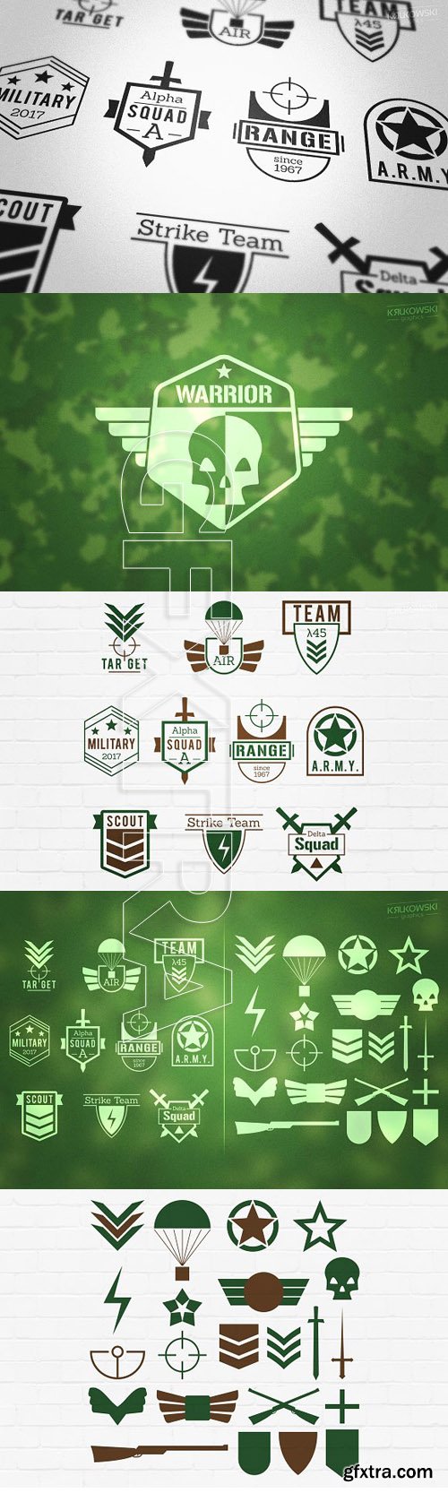 CM Military Army Style Badges Logos 1145920