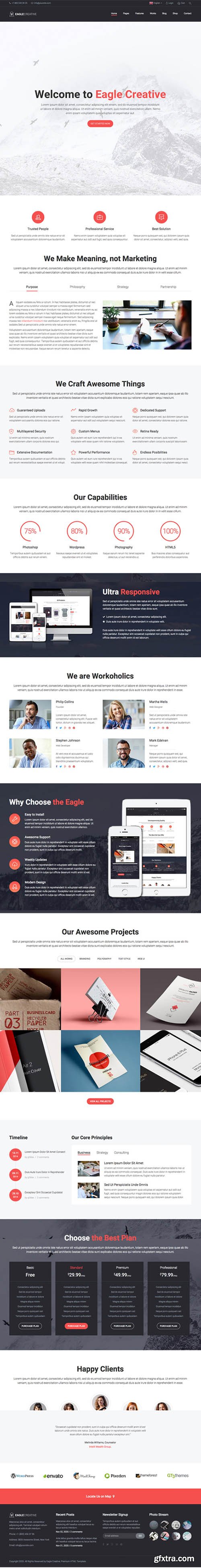 GT3Themes - Eagle Creative Business Website Template