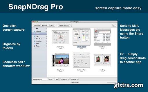 SnapNDrag Pro - Organize and edit screenshot 4.2.3 (Mac OS X)