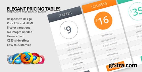 CodeGrape - Elegant Pricing Tables (Update: 29 July 16) - 2277