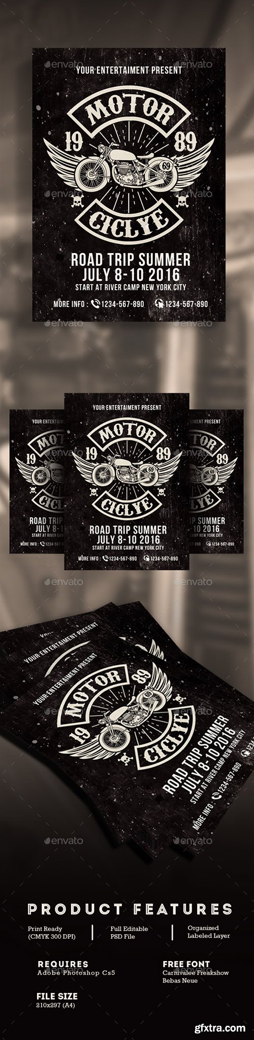 Graphicriver Motorcycle Club Event 16792550