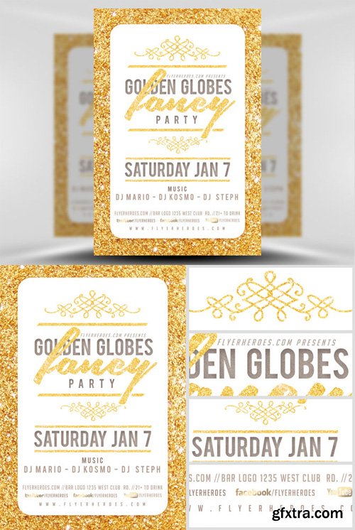 Golden Globe Fancy Flyer Template V2