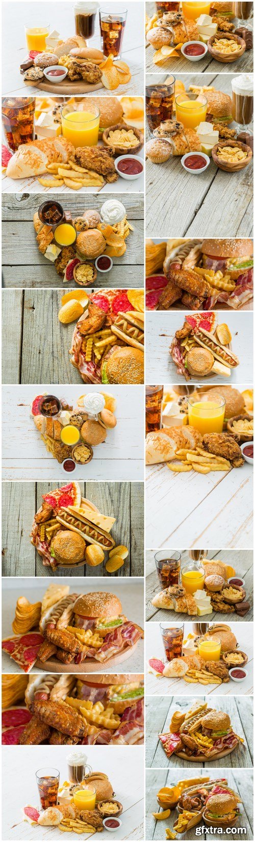Fast Food Today - Set of 18xUHQ JPEG Professional Stock Images