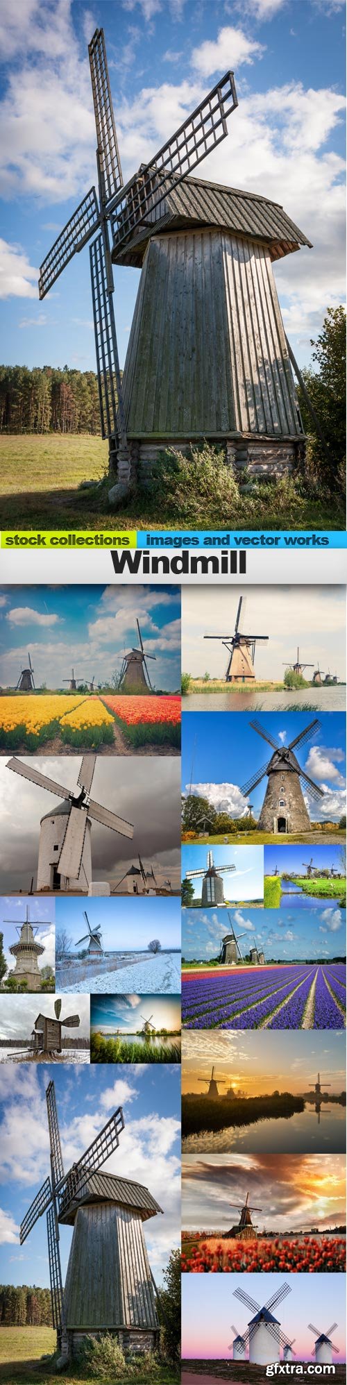 Windmill, 15 x UHQ JPEG