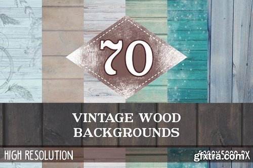 CM - 70 Vintage Wood Textures 694341